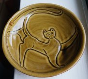 small saucer with carving - sold